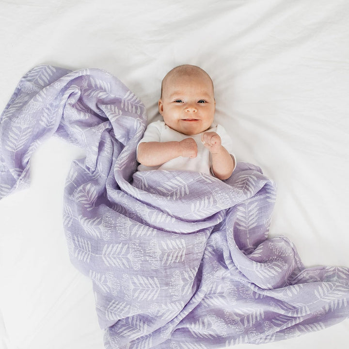 aden + anais Pastell Swaddle Decke - Pack von 4 | Grosse 100% atmungsaktive Musselin -Baumwoll -Schn