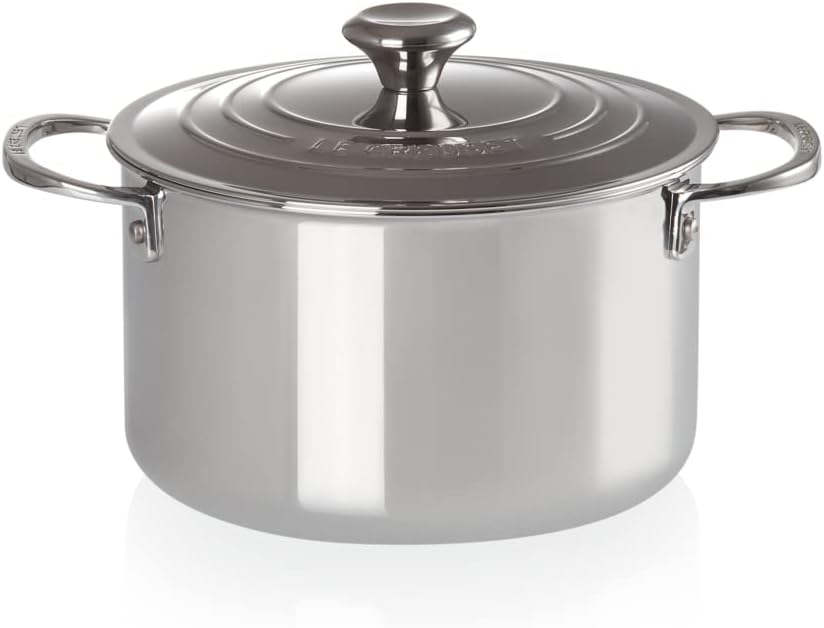 Le Creuset Fleischtopf aus 3-ply PLUS Edelstahl, 20 cm, 96600620000000, 20 cm