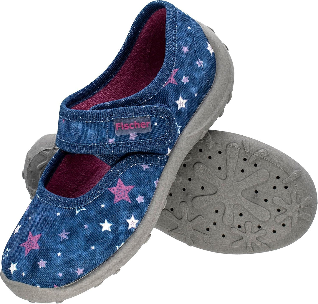 Fischer Mädchen Boogy Hausschuh 25 EU Blau, 25 EU Blau