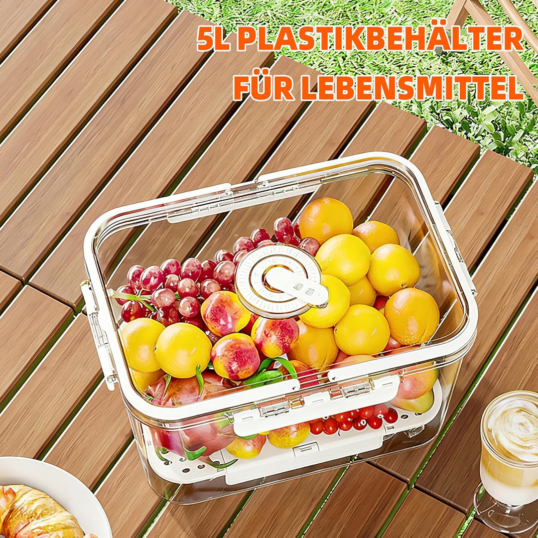 WISD 45L Kühlbox mit Rollen und Griff – Grosse Camping Kühlbox mit Metallverschlüssen & Ablaufstopfe