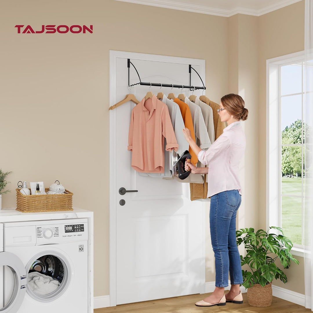 Tajsoon Türhänger, Erweiterbar und Verstellbar, Türkleiderständer für Handtücher und Mäntel, Badezim