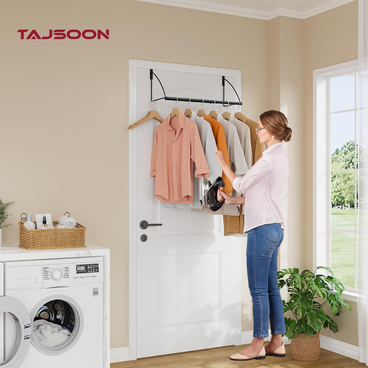 Tajsoon Türhänger, Erweiterbar und Verstellbar, Türkleiderständer für Handtücher und Mäntel, Badezim