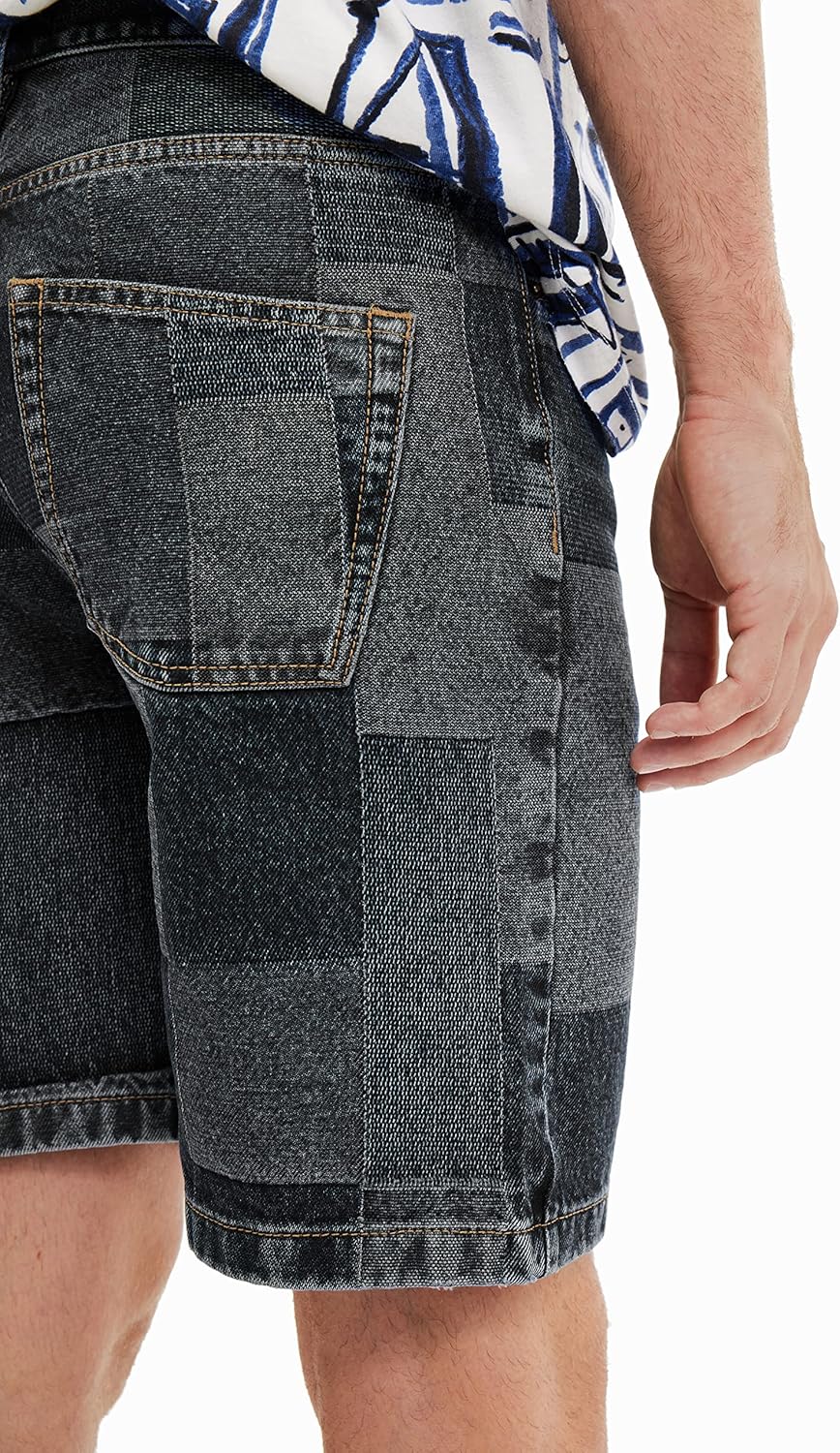 Desigual Herren Jeans 30 Schwarz, 30 Schwarz