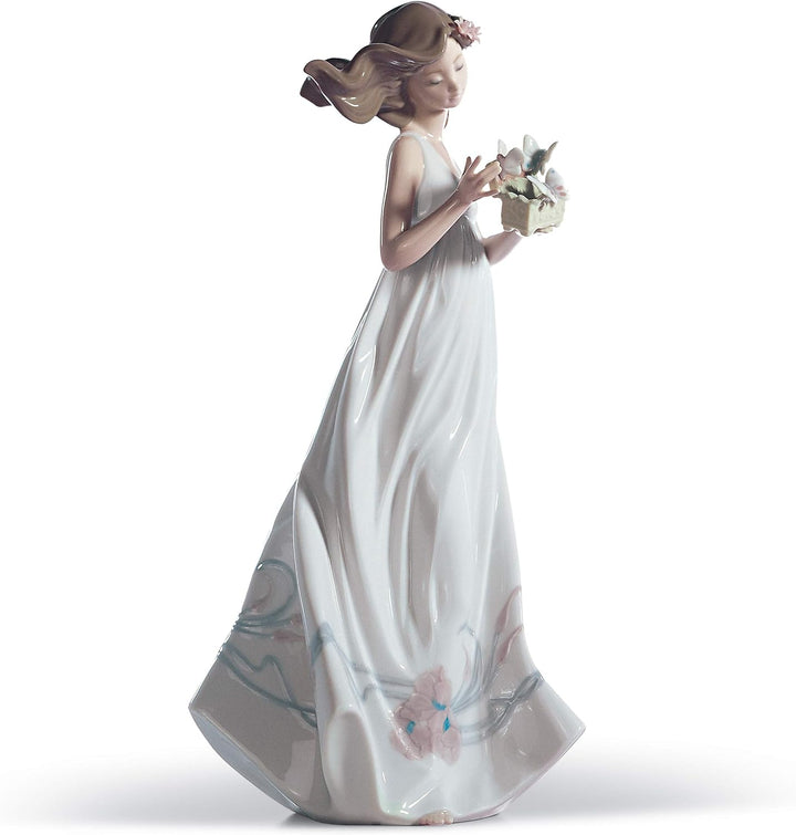 LLADRÓ Frauen-Figur Schätze Der Luft. Frau. Porzellan.