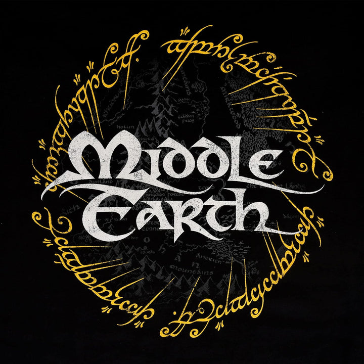 Elbenwald Herr der Ringe T-Shirt Mittelerde Kollektion Verschiedene Motive Frontprint Baumwolle Dame