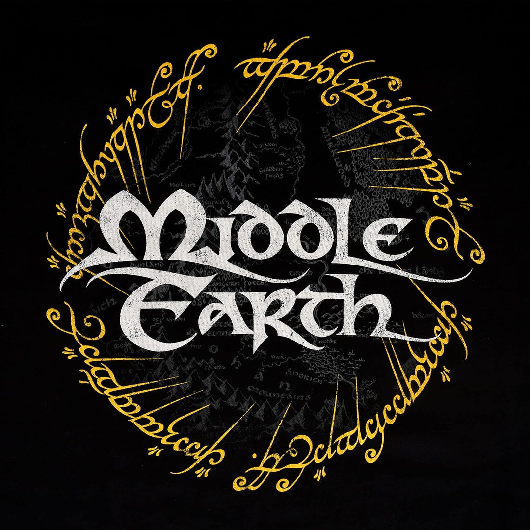 Elbenwald Herr der Ringe T-Shirt Mittelerde Kollektion Verschiedene Motive Frontprint Baumwolle Dame