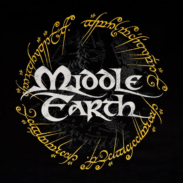 Elbenwald Herr der Ringe T-Shirt Mittelerde Kollektion Verschiedene Motive Frontprint Baumwolle Dame