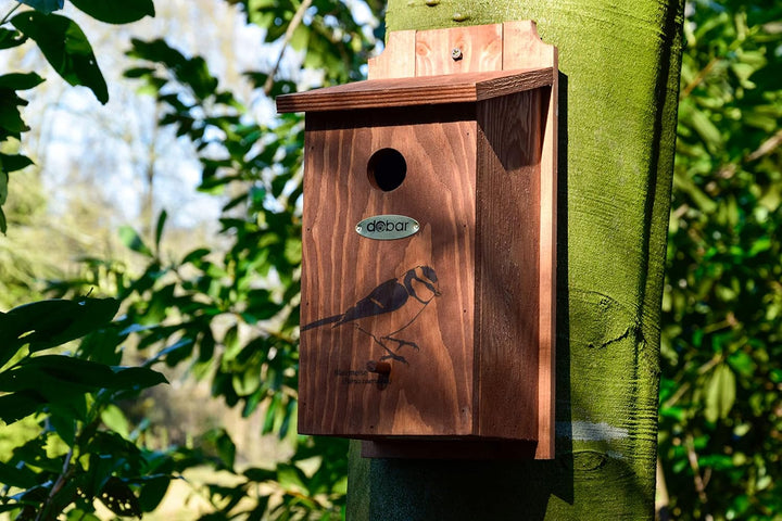 dobar® green label 22363FSCe Nistkasten "Blaumeise" - Meisenkasten aus Holz - Nisthilfe für Wildvöge