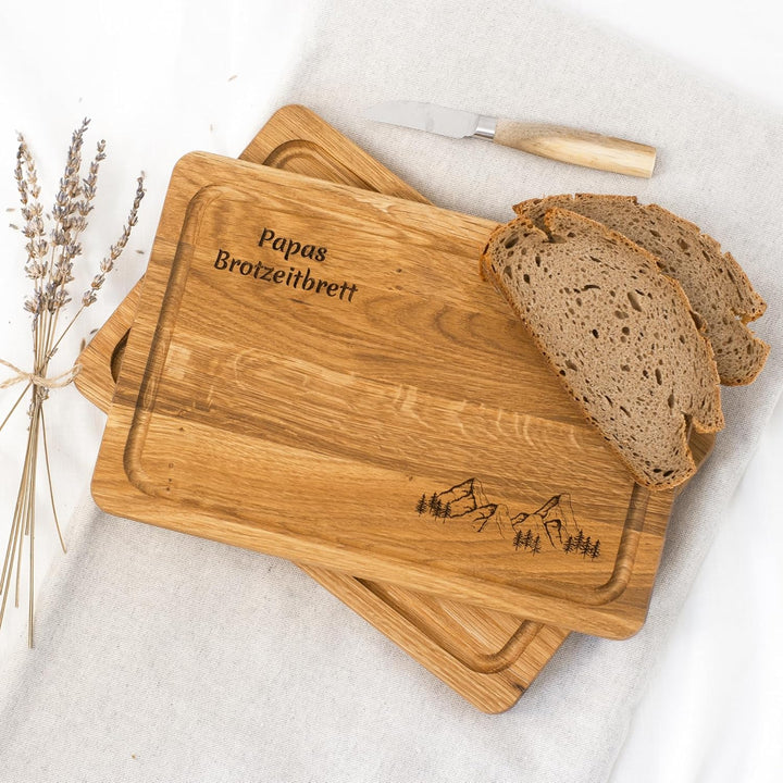 HOFMEISTER® Premium Schneidebrett Holz, Personalisierte Geschenke für Männer - Hochzeitsgeschenk - G