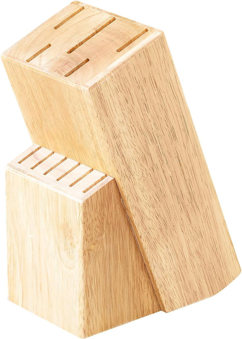 TokioKitchenWare Messerblock unbestückt: Messerblock aus Holz (Messer-Block, Messerhalter Holz, Mess