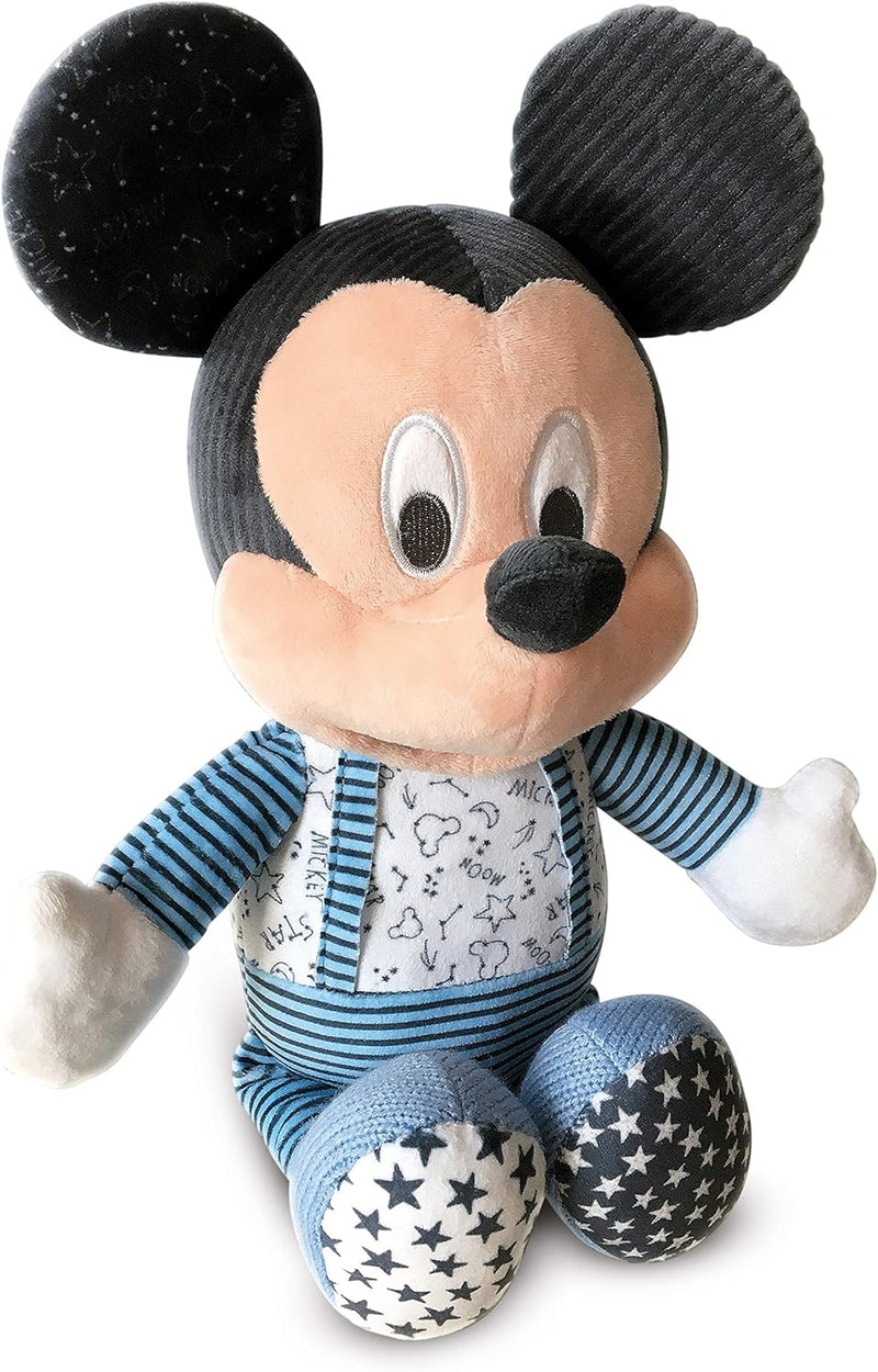 Clementoni 17394 Mickey Disney Baby Goodnight Plüsch, Lernspielzeug für Kleinkinder, weiss, One Size