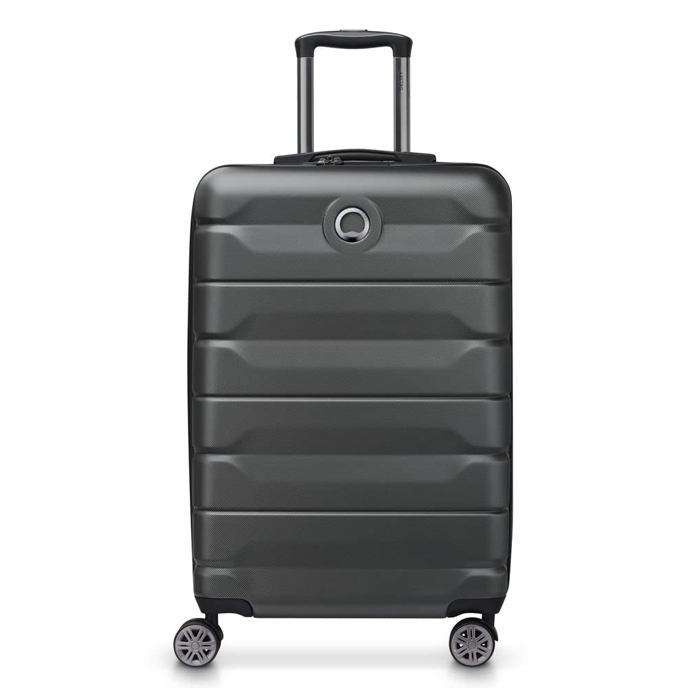 DELSEY PARIS Meteor Kabinenkoffer, schmal, 4 Doppelrollen, 55 cm, für Erwachsene, Unisex, Purpur-08