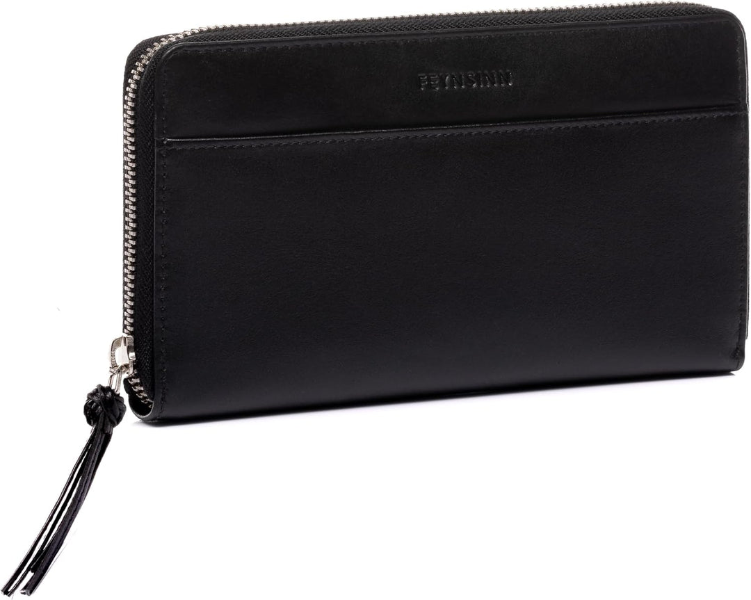 FEYNSINN grosse Geldbörse Damen echt Leder - Portemonnaie Stars - Geldbeutel Damentasche - Ledergeld