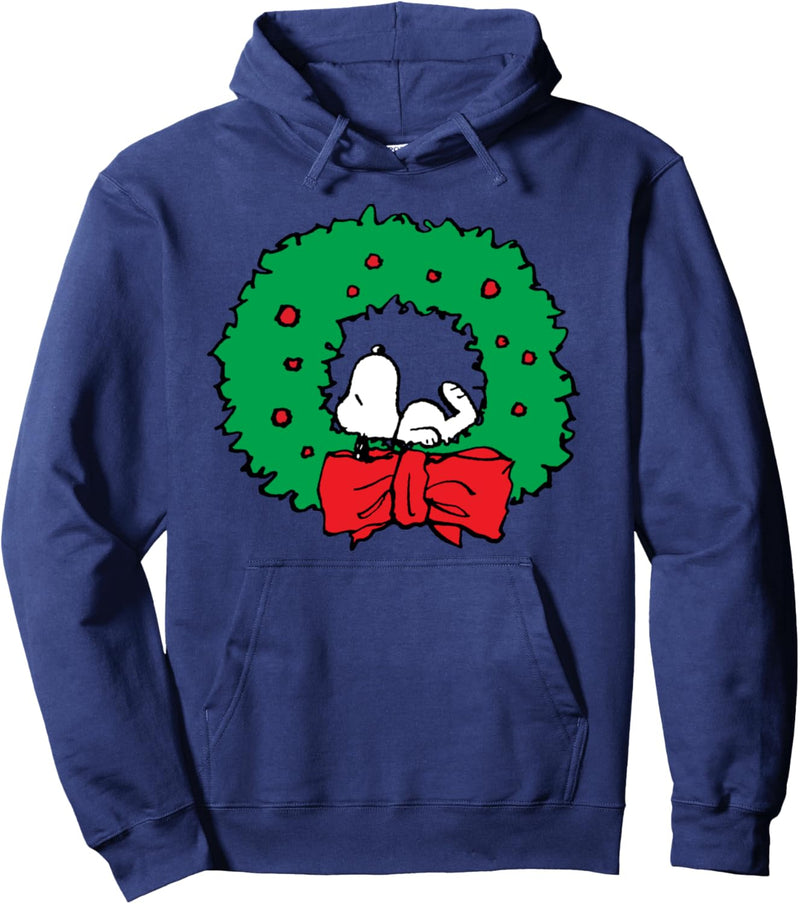 Peanuts Weihnachten Snoopy Kranz Pullover Hoodie