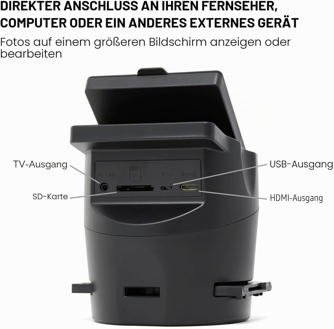 KODAK Digital Film Scanner, Konvertiert Negative und Filmdias 35mm, 126, 110, Super 8 und 8mm in JPE