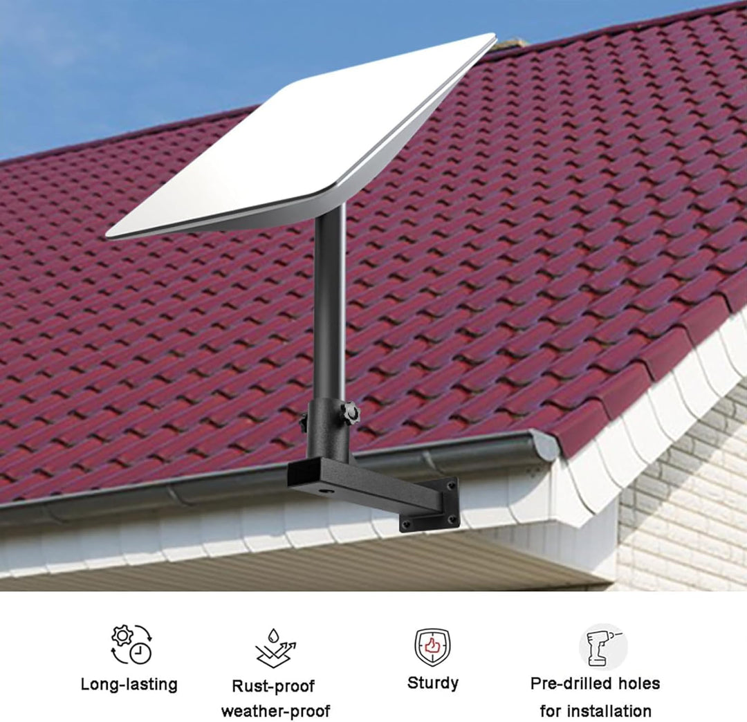 L Shaped Wall Bracket Mount, Satellite Dish Wall Mounting Bracket, Antenna Bracket Mount, Small Comp