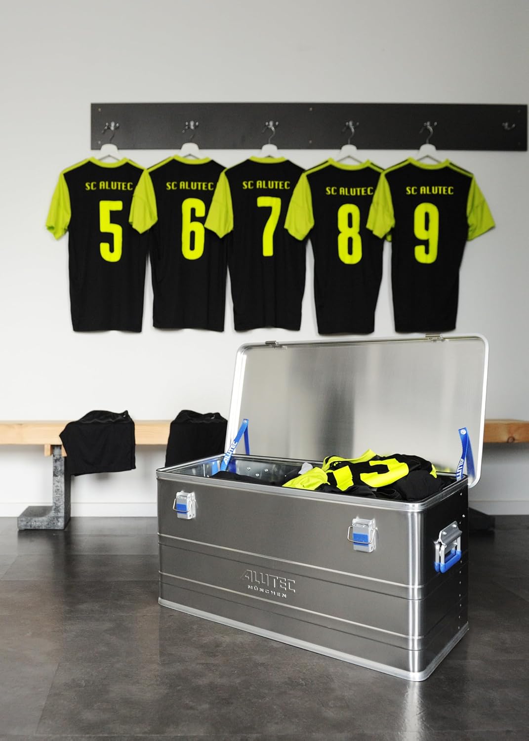 ALUTEC Aluminiumbox Comfort 140 (Inhalt 140 l, Innenmasse (LxBxH) 870 X 460 X 350 mm, Staub-/spritzw