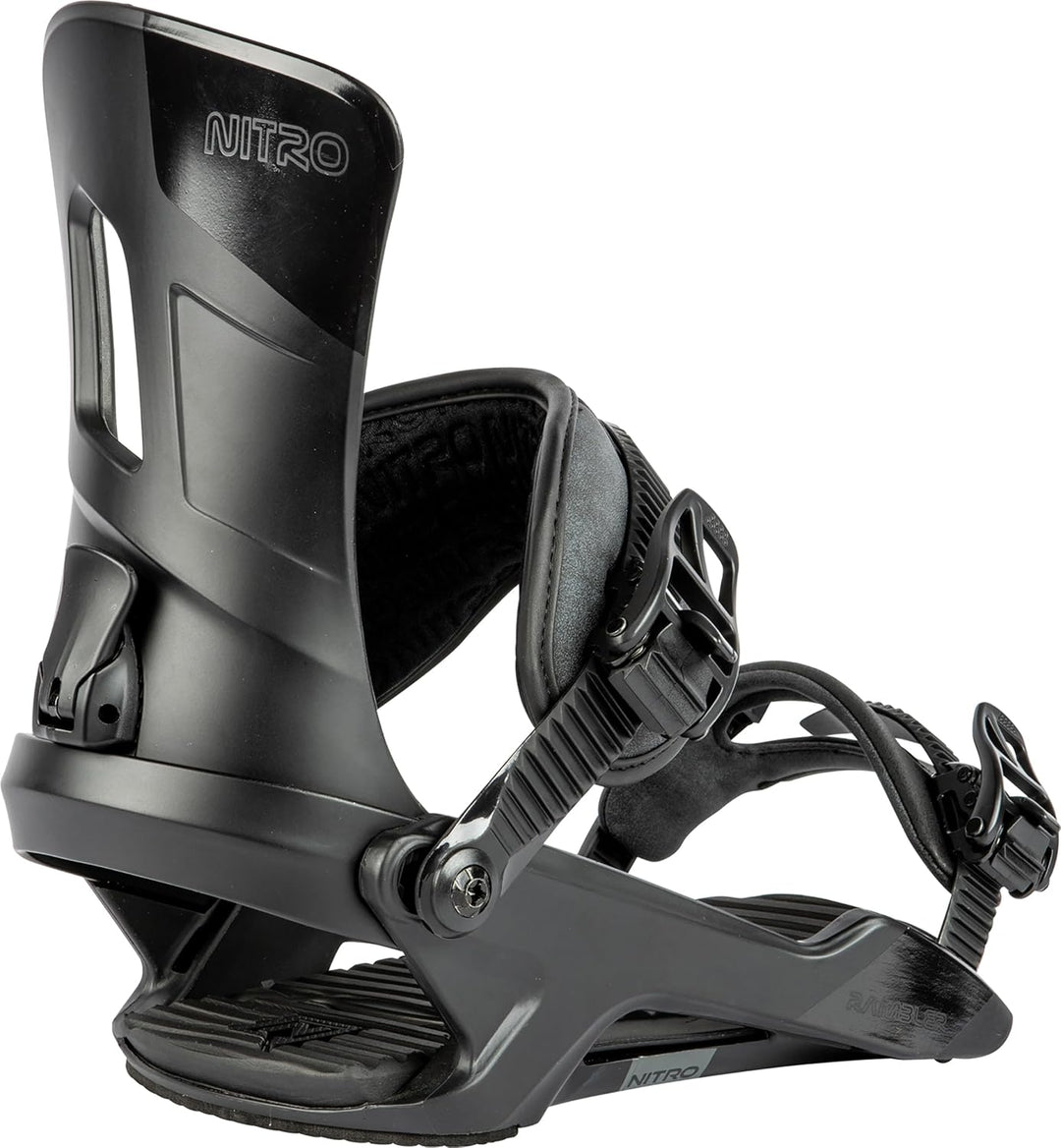 Nitro Herren Rambler Snowboardbindung, Ultra Black, L L ULTRA BLACK, L ULTRA BLACK