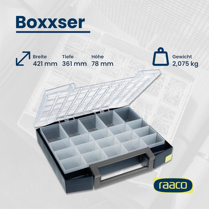 raaco Sortimentskoffer boxxser 80 5 x 10-20 , blau, 134934