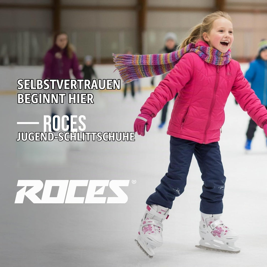 Roces Mädchen Jokey Ice 3.0 Girl Schlittschuh 30-33 white-pink, 30-33 white-pink