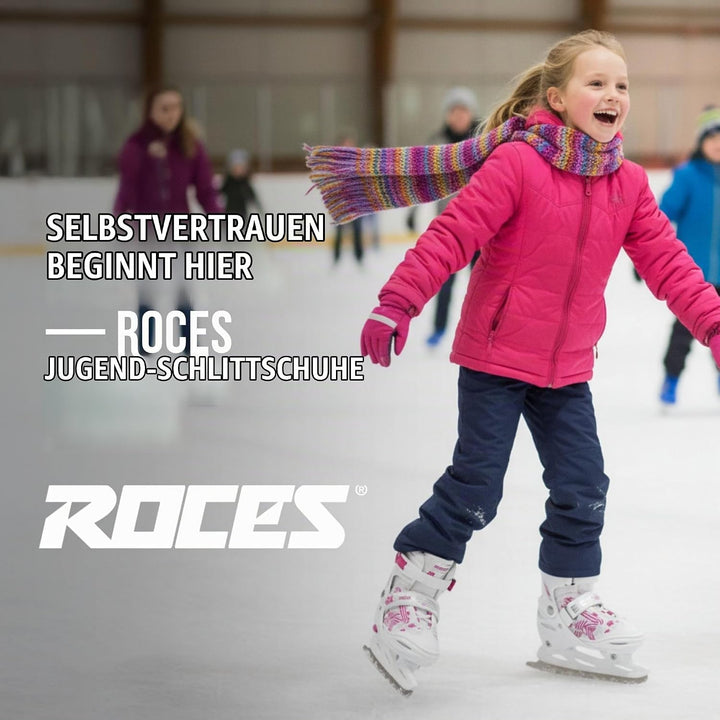 Roces Mädchen Jokey Ice 3.0 Girl Schlittschuh 30-33 white-pink, 30-33 white-pink
