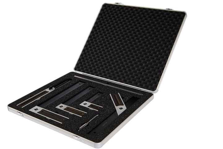 Ulmia Präzisions-Winkel-Set Black Edition (inkl. Koffer, Präzisionswinkel + Präzisionsgehrmass, Stah