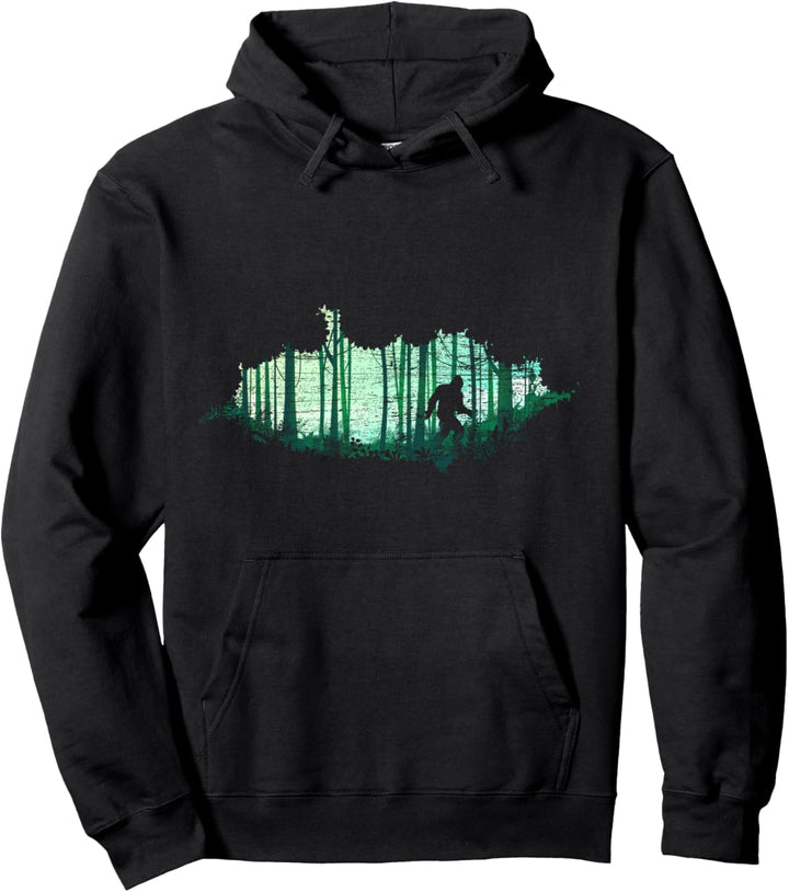 Natur Outdoor Wald Sasquatch Folklore Kryptid Bigfoot Pullover Hoodie