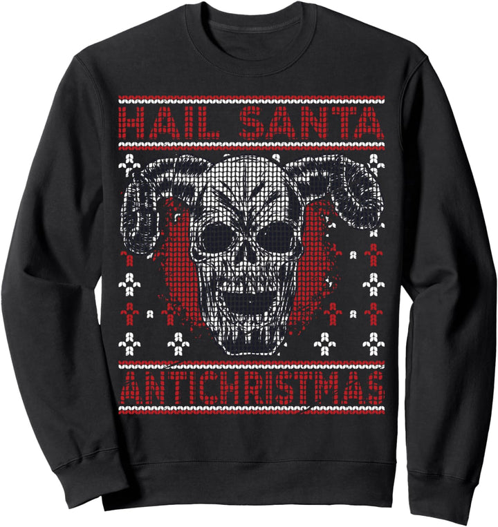 Antichristmas I Black Christmas I Satanisch I Hail Santa Sweatshirt