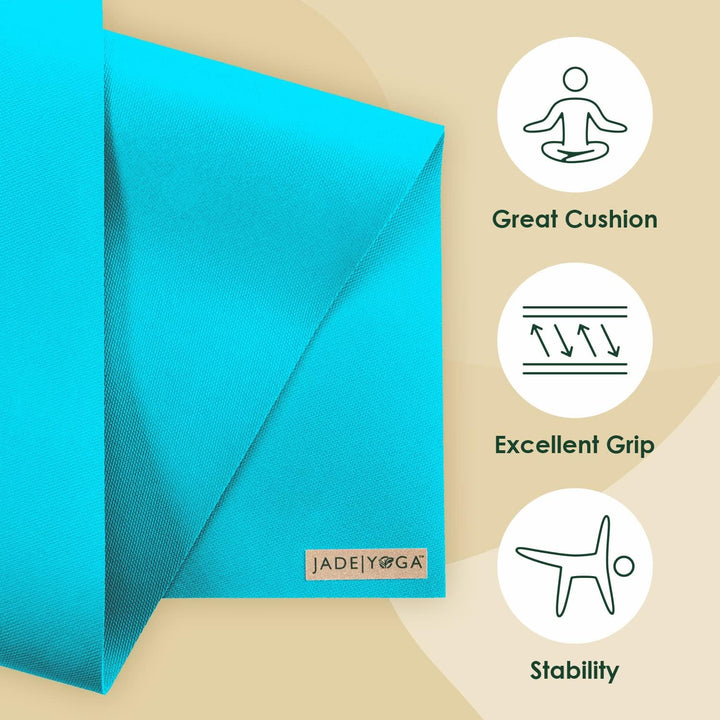 JADE YOGA - Harmony Yoga Mat - Yoga Mat Designed to Provide A Secure Grip to Help Hold Your Pose Tea