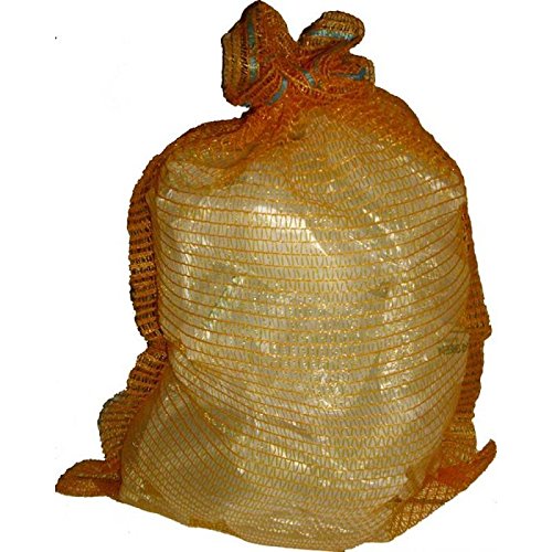 Kartoffelsäcke Raschelsäcke 500 x 800 mm goldgelb 25 kg mit Zugband 100 Stück