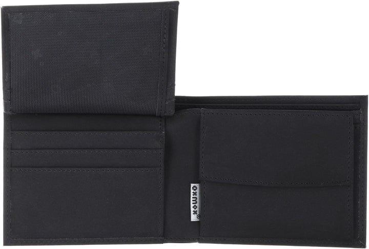 Oxmox New Cryptan Geldbörse 12 cm Footsteps (Schwarz), Footsteps (Schwarz)