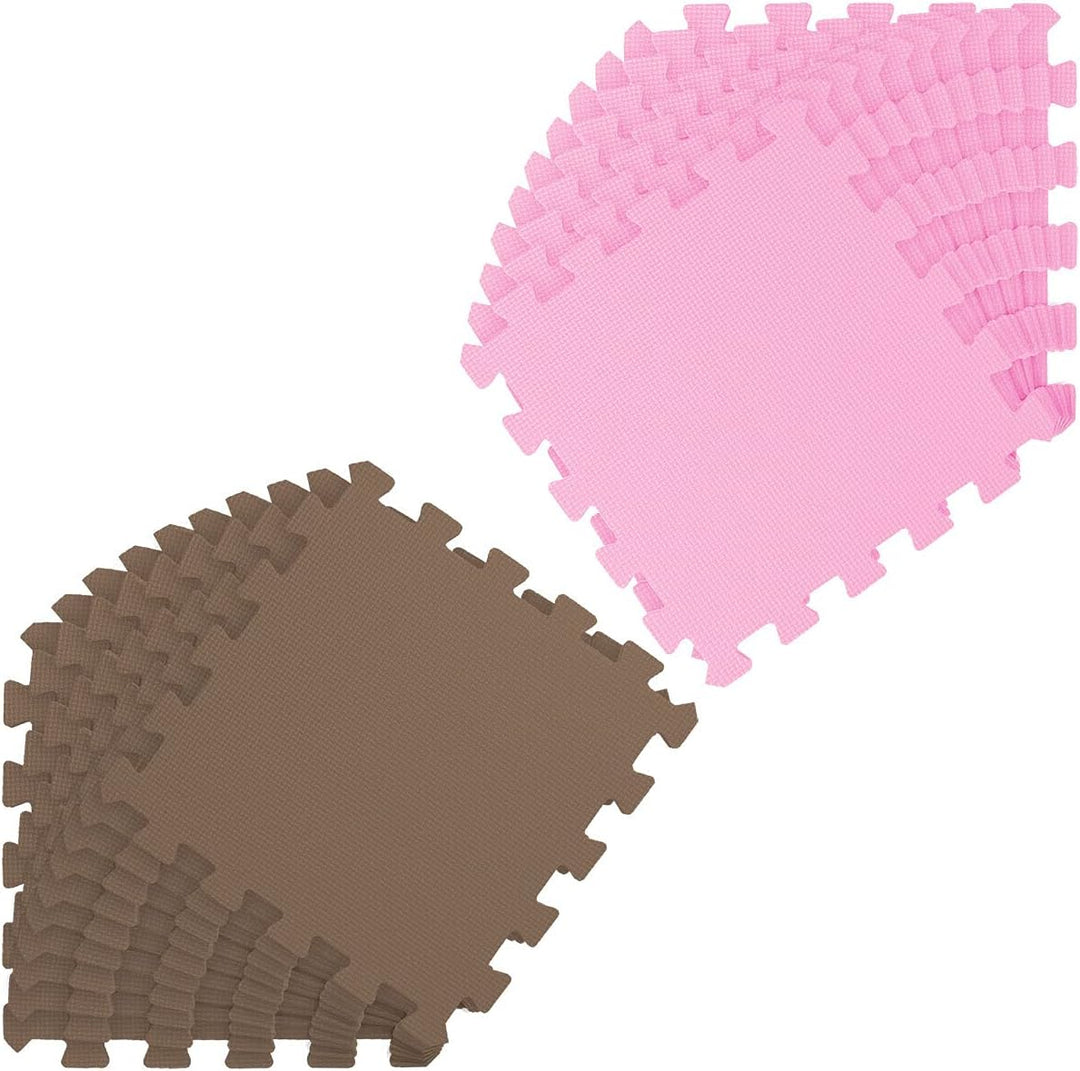 LittleTom 18 Teile Spielmatte Baby ab Null - 30x30 Schaumstoff Puzzlematte Kinder Isomatte Baby Spie