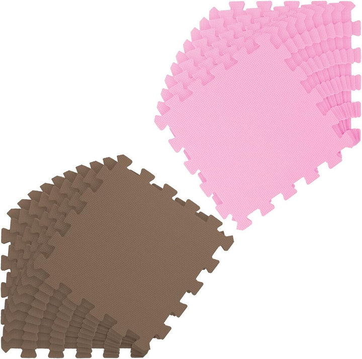 LittleTom 18 Teile Spielmatte Baby ab Null - 30x30 Schaumstoff Puzzlematte Kinder Isomatte Baby Spie