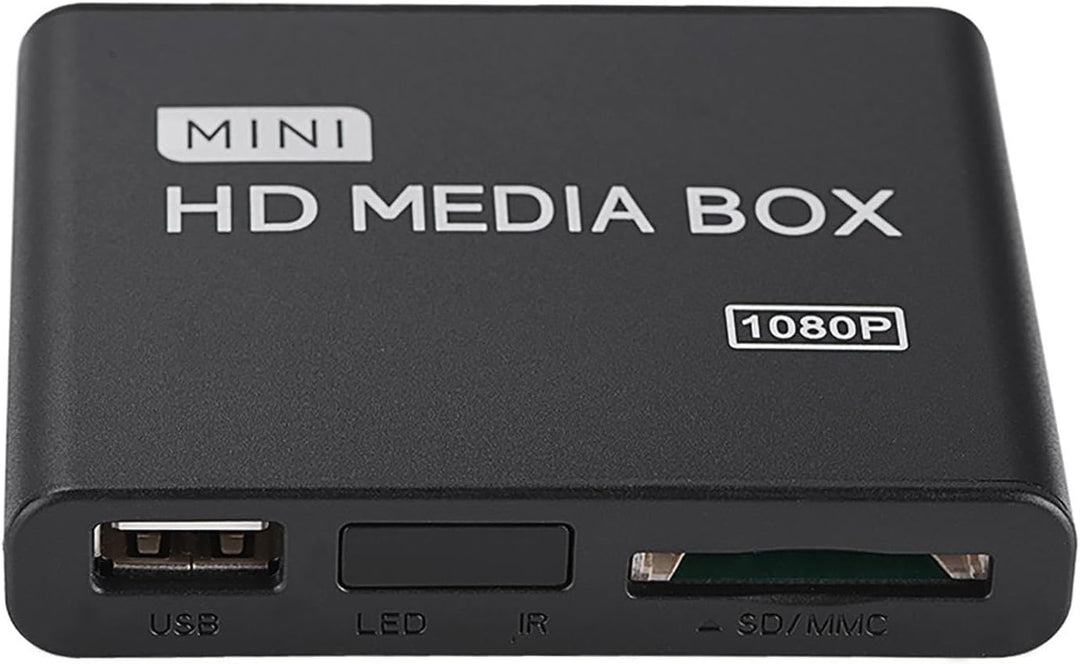 1080P Full HD Box Media Player, 100 Mbit/S Media Player Box, Unterstützung für USB MMC RMVB MP3 AVI