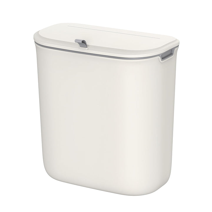 SONGMICS LTB820W9 Abfalleimer zum Aufhängen, 9 l, Küchenabfalleimer, mit Deckel für Lebensmittelabfä