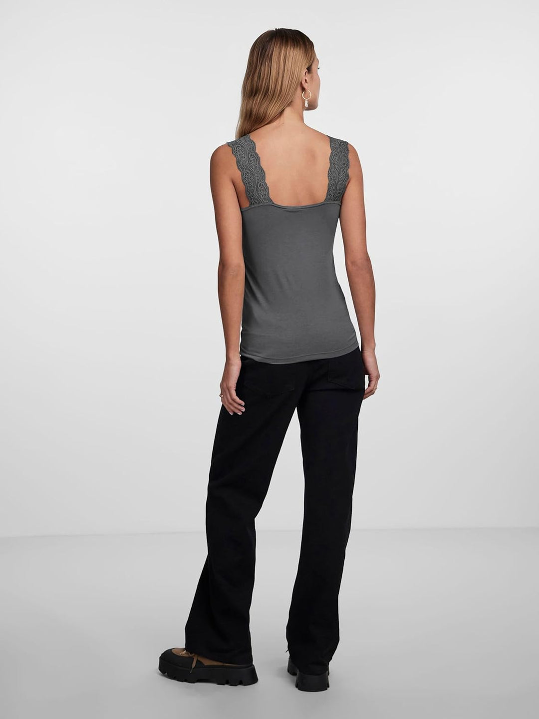 PIECES Damen Pcbarbera Lace Noos Bc Top XS 1x Port Royale, 1x Pageant Blue, 1x Dark Grey, XS 1x Port