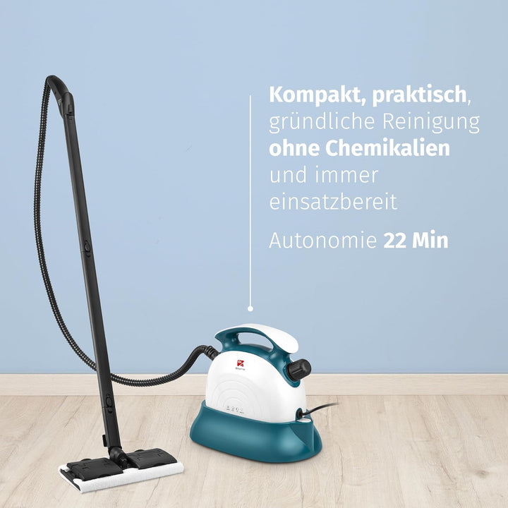 Di4 Dampfreiniger Brumo 1500W, 4 Bar Druck, 1,1L Tank, 22 Minuten Laufzeit, 12 Zubehörteile für Rein