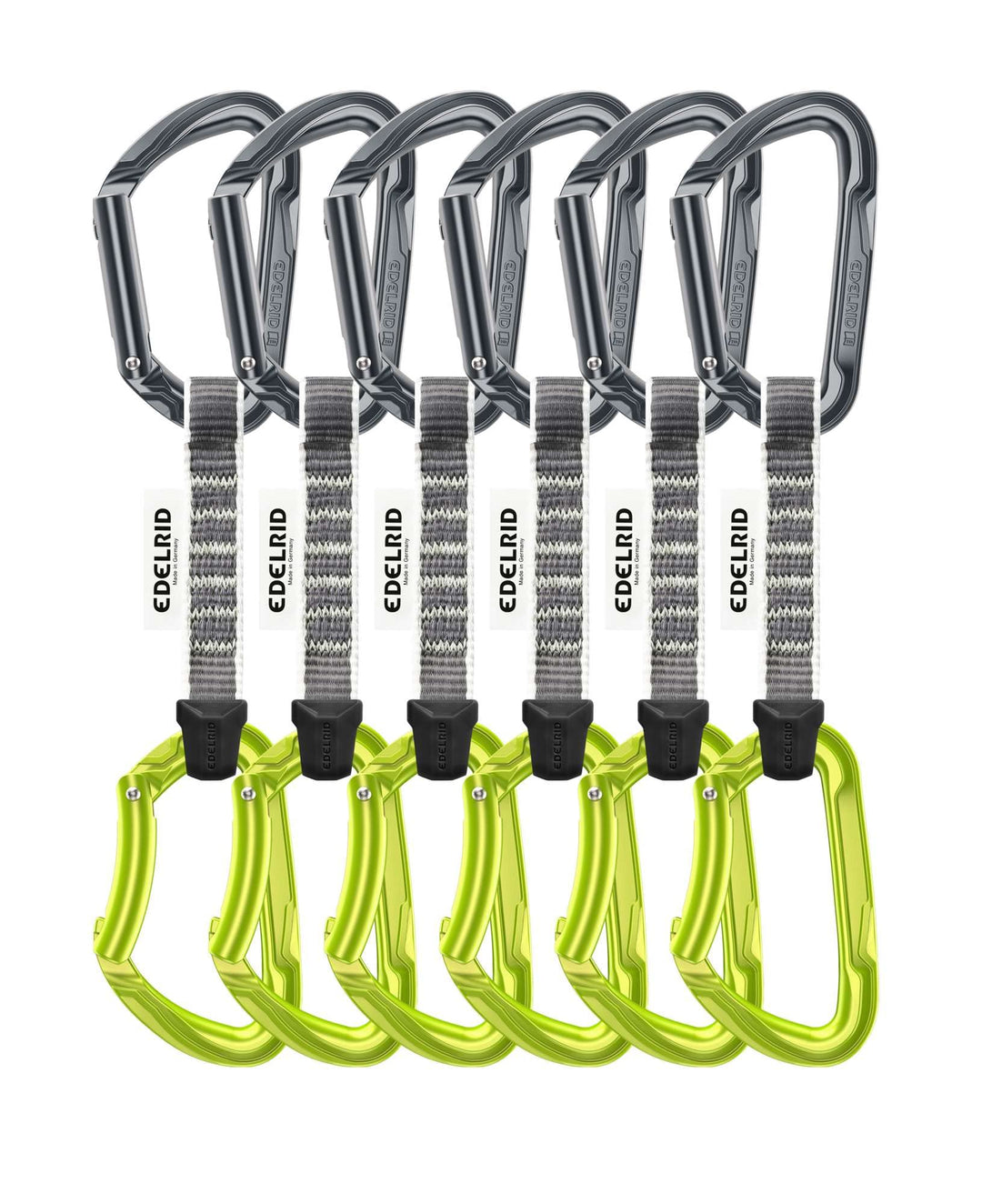 Edelrid Expressset Pure Sechserpack - Sixpack Expressen slate-oasis 10 cm, slate-oasis 10 cm