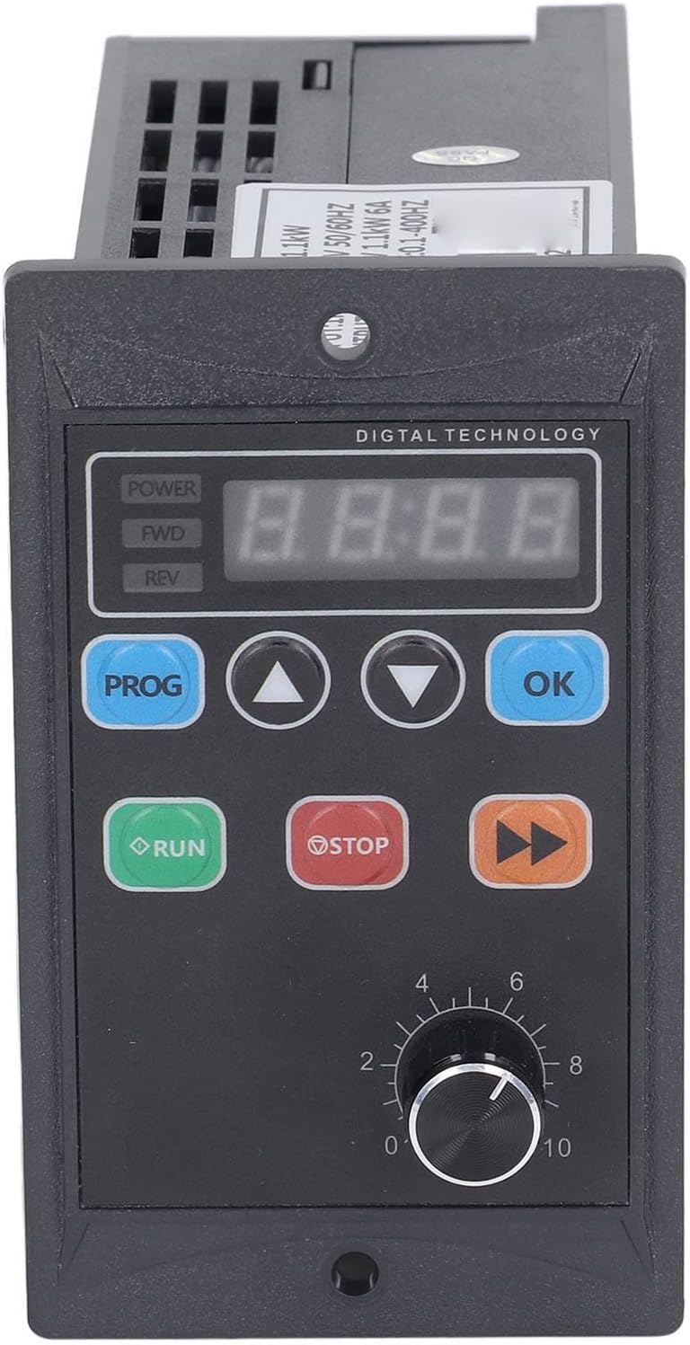 1,1 KW VFD Frequenzumrichter mit Variabler Frequenz, 0,1–400 Hz, Mini-Motor-Frequenzumrichter, 1 PH