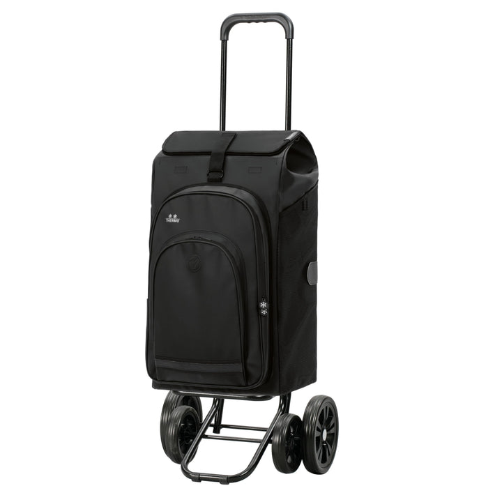 ANDERSEN Einkaufstrolley - Quattro Shopper Hydro 3.0 schwarz | mit 4 Rädern, höhenverstellbar, schie