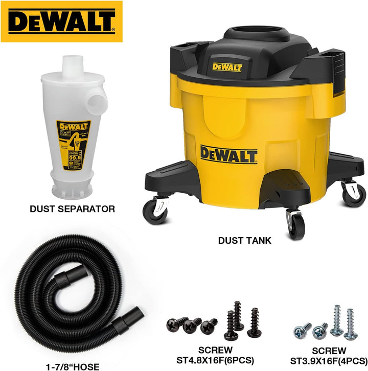 DEWALT DXVCS002, Staubabscheider, Gelb
