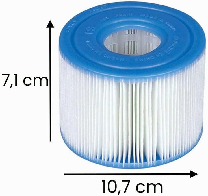 Intex, Filterkartusche für Easy-Set- / PureSpa-Pool, 29001E, Typ S1, 6 Stück 6 Pack, 6 Pack