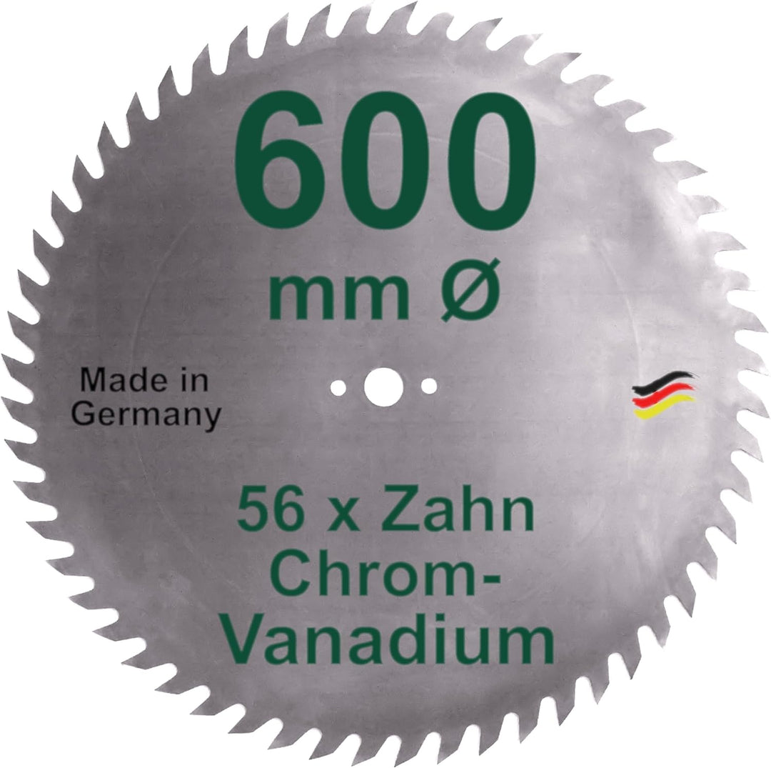CV Sägeblatt 600 mm KV-A Wolfszahn Brennholzsägeblatt Chromvanadium für Wippsäge und Brennholz 600mm