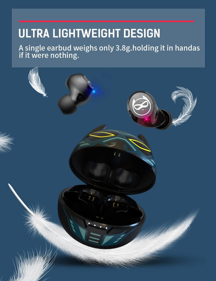 Kids Wireless Headphones - Cool Shape mit Bluetooth 5.1 Kopfhörer, integriertes Mikrofon, 36 Stunden