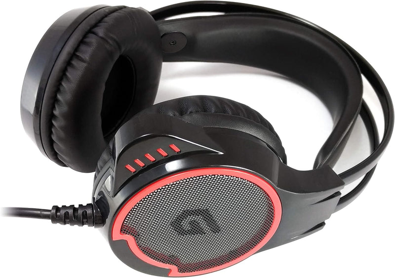 Conceptronic ATHAN01B, PC-Headsets - Schwarz/Rot