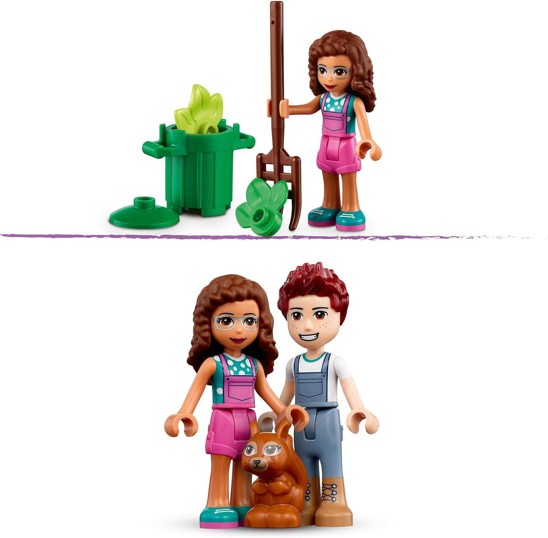 LEGO 41707 Friends Baumpflanzungsfahrzeug, Blumengarten-Spielzeug Mit Spielzeugauto Und Tierfiguren,