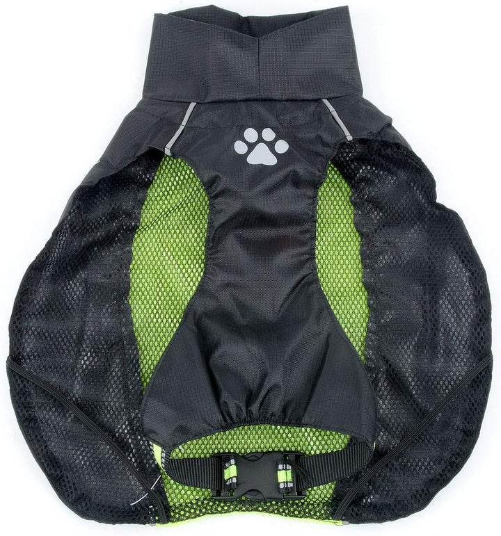 Zunea Wasserdichter Regenmantel für Mittelgrosse und Grosse Hunde Reflektierend Regenjacke Leicht Wi