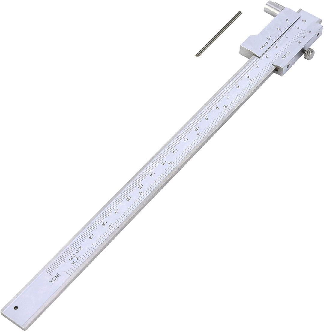 Heayzoki Parallel Crossed Caliper 0-200mm,Stainless Steel Vernier Calipers,Marking Gauge,Parallel Cr