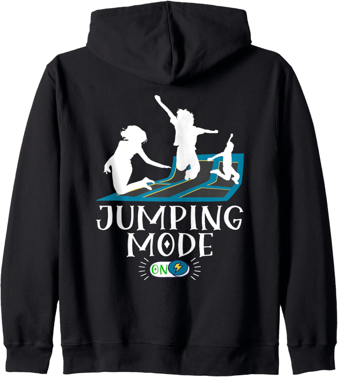 Cool Jumping Party Design Jumping Mode On Trampoline Fun Kapuzenjacke