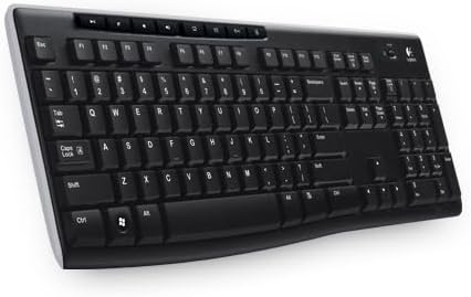 Logitech K270 Kabellose Tastatur für Windows, US QWERTY-Layout - Schwarz